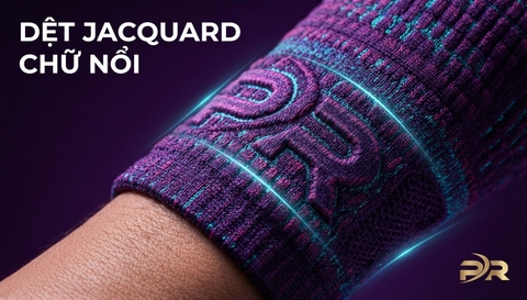 Bo Tay Áo Dệt Jacquard Chữ Nổi Tên Viết Tắt Cá Nhân: Tuyệt Tác Dấu Ấn Độc Bản Trên Trang Phục Chạy Bộ Hiệu Năng