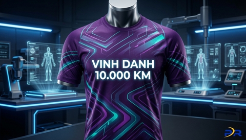 Áo Vinh Danh 10.000KM — Hành Trình Bền Bỉ Của Những Runner Tinh Hoa