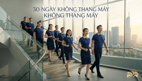 Phát Động Chiến Dịch '30 Ngày Không Thang Máy': Biến Cầu Thang Văn Phòng Thành Đường Chạy Thể Lực Và Giải Pháp Đồng Phục Vận Động Doanh Nghiệp Toàn Diện