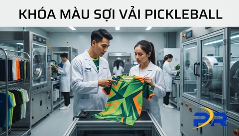 Giải Pháp Khắc Phục Áo Đồng Phục Pickleball Bị Lem Màu Và Công Nghệ Khóa Màu Sợi Vải Toàn Diện