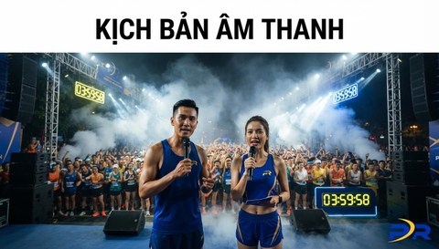 KỊCH BẢN MC VÀ HỆ THỐNG ÂM THANH GIẢI CHẠY: CÔNG THỨC VẬN HÀNH BÙNG NỔ NĂNG LƯỢNG ĐƯỜNG ĐUA