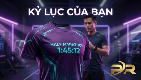 Bản Thiết Kế Bản Sắc Cá Nhân: Giải Pháp Khắc Họa Cột Mốc Kỷ Lục Half Marathon Lên Sợi Vải Công Nghệ Cao