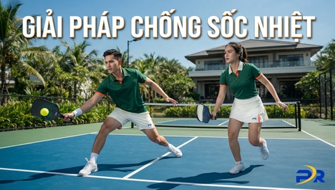 Trang Phục Pickleball Và Nguy Cơ Sốc Nhiệt Sân Ngoài Trời: Giải Pháp Thiết Kế Sợi Nhiệt Đới Từ PR SPORT