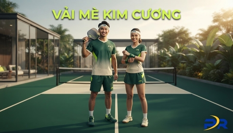 Giải Pháp Đồng Phục Pickleball Vải Thun Mè Kim Cương Dệt Nổi: Co Giãn 4 Chiều, Kháng Nhăn Tuyệt Đối Và Siêu Bền Xé Cho Doanh Nghiệp & Câu Lạc Bộ