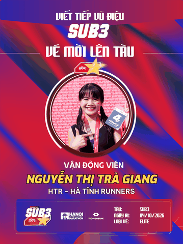 Nguyễn Thị Trà Giang & Bản Lĩnh Sub3: Nữ Dược Sĩ Hà Tĩnh Runners Viết Tiếp Vũ Điệu Tốc Độ Tại Hà Nội 2026