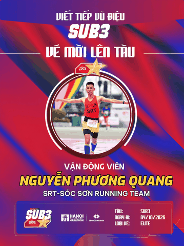 Nguyễn Phương Quang & Bản Lĩnh SRT-Sóc Sơn: Tấm Vé Elite Lên Đoàn Tàu SUB 3 – 2026