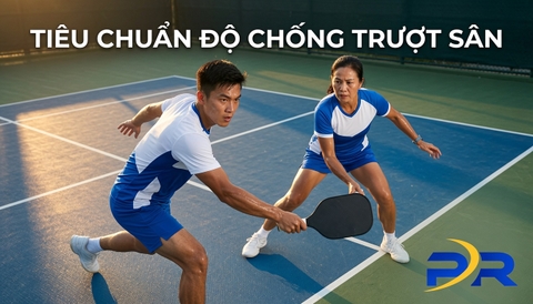 Mặt Sân Pickleball Nên Chống Trượt Ở Mức Nào? Tiêu Chuẩn Ma Sát Tối Ưu Cho Hiệu Suất Và An Toàn Chấn Thương