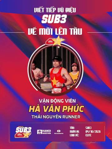 Hà Văn Phúc & Kỳ Tích Tuổi 48 Cùng Thái Nguyên Runner: Bản Lĩnh Thép Trên Hành Trình ĐOÀN TÀU SUB 3 – 2026