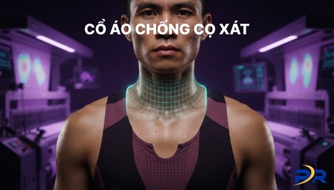 Thiết Kế Cổ Áo Khoét Sâu Chống Cọ Xát Yết Hầu Chuyên Biệt Cho Nam Runner: Đột Phá Cá Nhân Hóa Công Thái Học Từ PR SPORT