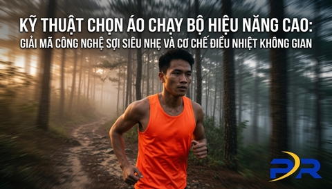 KỸ THUẬT CHỌN ÁO CHẠY BỘ HIỆU NĂNG CAO: GIẢI MÃ CÔNG NGHỆ SỢI SIÊU NHẸ VÀ CƠ CHẾ ĐIỀU NHIỆT KHÔNG GIAN