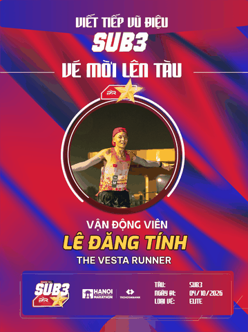 Lê Đăng Tính – Ý Chí Thép Của The Vesta Runner Cùng Đoàn Tàu Sub 3 PR SPORT