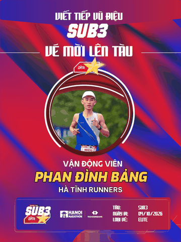 Phan Đình Bảng – Ngọn Lửa Hà Tĩnh Runners Và Khát Vọng Bứt Phá Cùng Đoàn Tàu Sub 3 – 2026