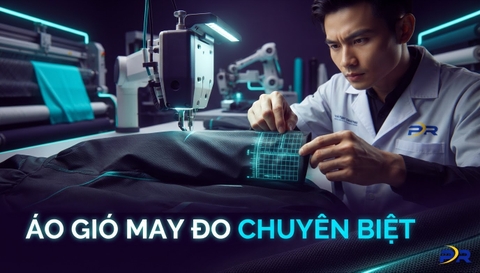 May Đo Áo Khoác Gió Siêu Nhẹ Gấp Gọn Theo Chiều Dài Tay Cá Nhân