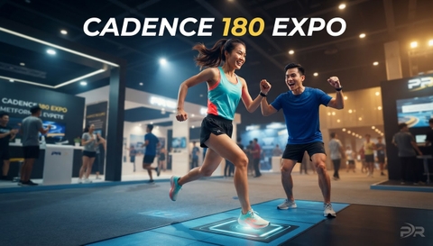 Minigame 'Thử Thách Nhịp Chân Cadence 180' Khuấy Động Không Khí Sôi Nổi Ngày Hội Expo Giải Chạy