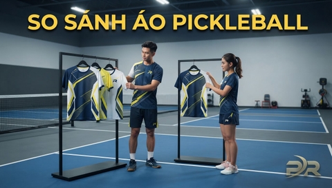 Trang So Sánh Các Dòng Áo Pickleball Chuyên Nghiệp: Ma Trận Thiết Kế & Cấu Trúc Trình Bày Chuẩn Quốc Tế