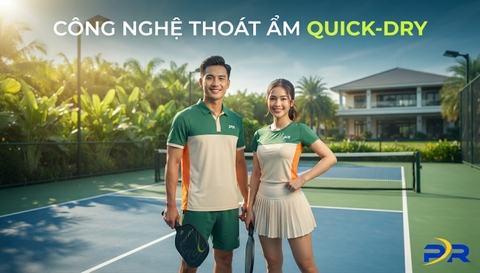 Công Nghệ Thoát Ẩm Siêu Tốc Quick-Dry: Giải Pháp Tối Ưu Hóa Hiệu Năng Đồng Phục Pickleball Chuyên Nghiệp