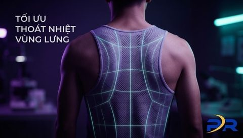 Tùy Chọn Phối Vải Lưới Dệt Kim Jacquard Tại Vùng Lưng: Đột Phá Thoát Nhiệt Cho Runner