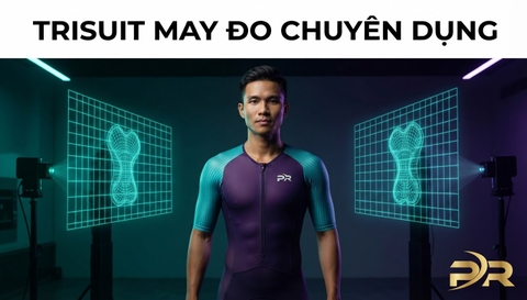 Giải Pháp May Đo Trang Phục 3 Môn Phối Hợp Triathlon Suit Tích Hợp Đệm Mông Chuyên Dụng PR SPORT