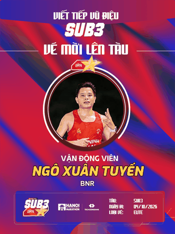 Ngô Xuân Tuyến (BNR) Và Tấm Vé Đoàn Tàu SUB 3: Khi Triết Lý Sức Khỏe Thăng Hoa Thành Kỳ Tích 02:52:19