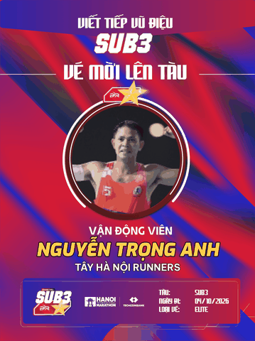 Nguyễn Trọng Anh – Bứt Phá Giới Hạn Cùng Đoàn Tàu Sub 3 2026 | PR SPORT