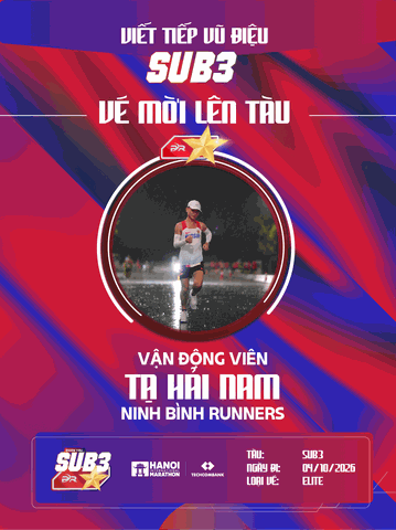Tạ Hải Nam – Ngôi Sao Trẻ Ninh Bình Runner Bứt Tốc Cùng Đoàn Tàu Sub 3