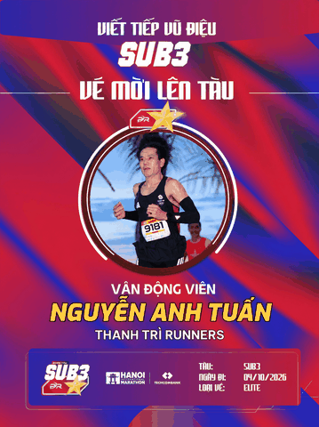 Nguyễn Anh Tuấn: Bản Lĩnh Tuổi 40 Chinh Phục Cột Mốc Đoàn Tàu Sub 3