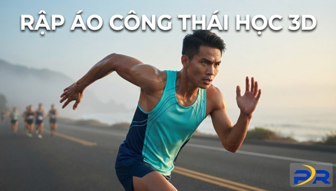 Rập Áo Công Thái Học 3D (3D Ergonomic Fit): Vừa Vặn Hoàn Hảo Theo Từng Nhịp Sải Tay Marathon