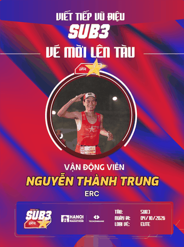 Nguyễn Thành Trung: Bản Lĩnh Kiên Trì Chạm Ngưỡng Cột Mốc Sub 3 Cùng PR SPORT