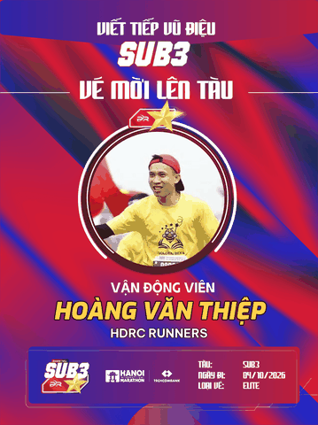Hoàng Văn Thiệp – Tấm Vé Elite Lên Đoàn Tàu SUB 3 Và Bản Hùng Ca Đánh Thức Giới Hạn Bản Thân