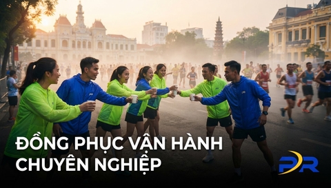 ĐỒNG PHỤC BAN TỔ CHỨC VÀ TÌNH NGUYỆN VIÊN: CHI TIẾT NHỎ ĐỊNH HÌNH ĐẲNG CẤP CHUYÊN NGHIỆP CỦA GIẢI CHẠY
