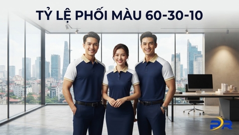 Nghệ Thuật Phối Màu Áo Thể Thao Doanh Nghiệp Theo Quy Tắc 60-30-10 Chuẩn Nhận Diện Thương Hiệu