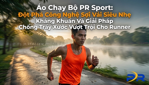 Áo Chạy Bộ PR Sport: Đột Phá Công Nghệ Sợi Vải Siêu Nhẹ Kháng Khuẩn Và Giải Pháp Chống Trầy Xước Vượt Trội Cho Runner