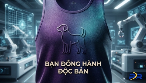 Giải Pháp Cá Nhân Hóa Thú Cưng Đồng Hành: Kỹ Thuật Tích Hợp Đồ Họa Pet Running Partner Trên Sợi Kỹ Thuật Số Cao Cấp PR SPORT