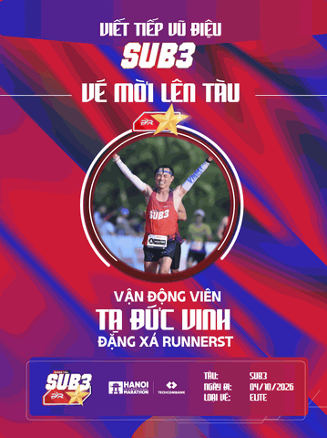 Tạ Đức Vinh Và Triết Lý 'Chạy Như Hơi Thở' Trên Hành Trình ĐOÀN TÀU SUB 3 – 2026