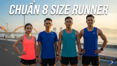Tôn Vinh Mọi Dáng Hình Runner: Hệ Thống 8 Size Áo Chuẩn Xác Từ XS Đến 4XL Dành Cho Mọi Chân Chạy