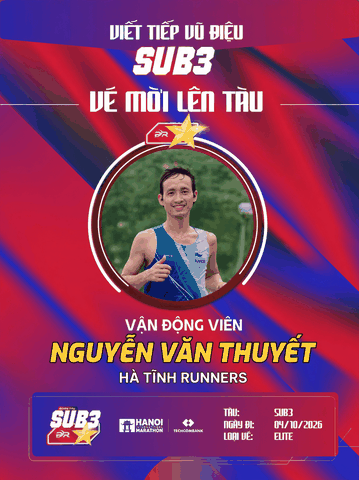 Nguyễn Văn Thuyết & Tấm Vé Đoàn Tàu Sub 3 – 2026: Bản Lĩnh Thủ Lĩnh Hà Tĩnh Runners Và Vũ Điệu Khát Vọng