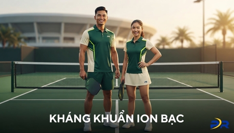 Tính Năng Kháng Khuẩn Ion Bạc (Silver+): Chấm Dứt Mùi Mồ Hôi Khi Chơi Pickleball Cường Độ Cao