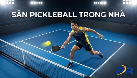 Kích Thước Sân Pickleball Trong Nhà Chuẩn Quốc Tế & Quy Tắc Tính Khoảng Trống An Toàn Bản Vẽ Chi Tiết