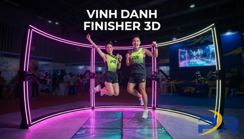 Tổ Chức Khu Vực Chụp Ảnh 3D Slow-Motion Vinh Danh Finisher Tại Ngày Hội Expo Giải Chạy