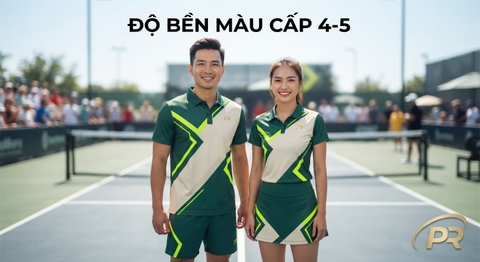 Độ Bền Màu Ma Sát Và Ánh Sáng Cấp 4-5: Giải Pháp Giữ Màu Áo Đồng Phục Pickleball Luôn Tươi Mới Dưới Nắng Hè