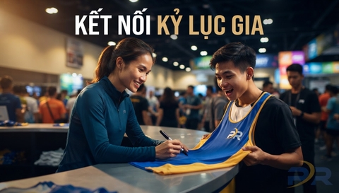 Tổ Chức Buổi Giao Lưu Ký Tặng Áo Đấu Cùng Các Kỷ Lục Gia Điền Kinh Quốc Gia Tại Gian Hàng PR Sport: Tiếp Lửa Đam Mê Chinh Phục Đường Chạy