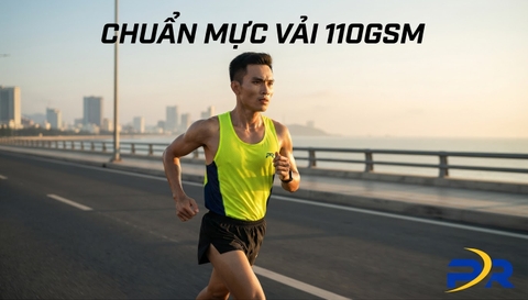 Chất Liệu Vải Siêu Nhẹ 110gsm: Chuẩn Mực Vàng Cho Áo Thi Đấu Cự Ly Full Marathon 42.195km