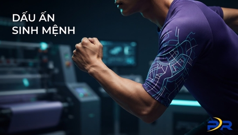 Giải Pháp Số Hóa Hình Xăm Sinh Mệnh Thành Đồ Họa Vector Tối Giản Trên Tay Áo Chạy Bộ Bespoke PR SPORT