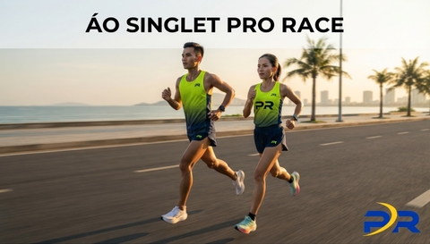 Thiết Kế Áo Singlet Đua Siêu Nhẹ PR Sport Pro Race: Đột Phá Khí Động Học Đồng Hành Cùng Elite Runner Chinh Phục Podium