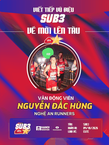 Nguyễn Đắc Hùng – Bản Lĩnh Sub 2:45 Của Nghệ An Runners Và Hành Trình Cùng Đoàn Tàu Sub 3