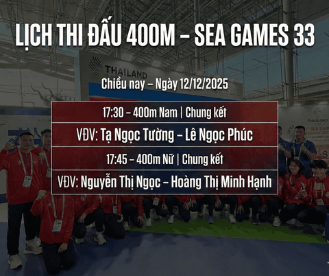 SEA Games 33 – 400m Tốc Độ & Bản Lĩnh | PR SPORT