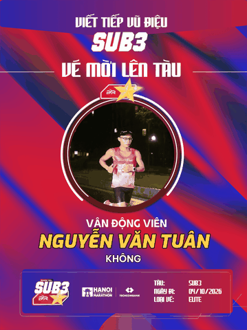 Nguyễn Văn Tuân và Cột Mốc 02:46:03: Bản Lĩnh Độc Hành Vươn Tới Đỉnh Cao ĐOÀN TÀU SUB 3