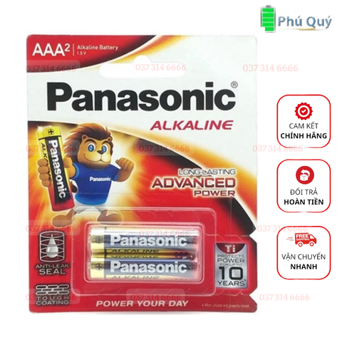 Pin đũa AAA Panasonic ALKLine LR03/2B