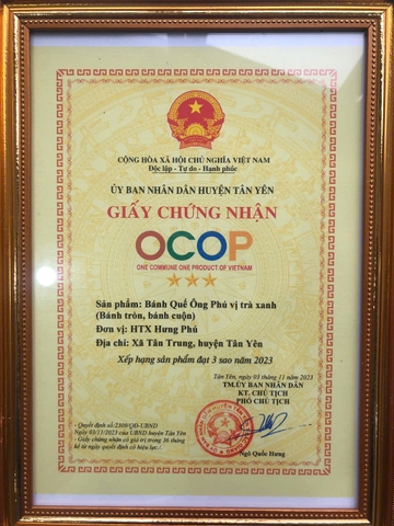 BÁNH QUẾ ÔNG PHÚ VỊ TRÀ XANH (100g)