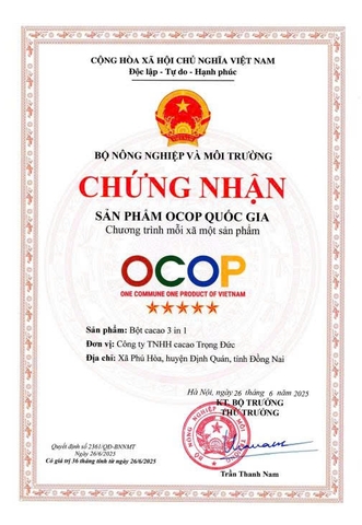 BỘT CACAO 3 IN 1 (500g)